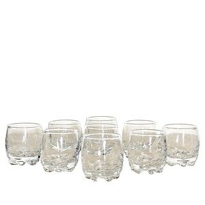 Bormioli Rocco “Galassia” Cordial Shot Glasses, Set of 9 Vintage